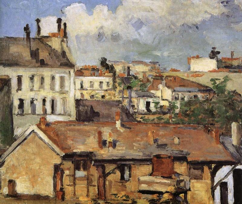 Paul Cezanne rooftop